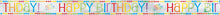 Foil Rainbow Birthday Banner 12ft