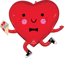 #448 Happy Heart Guy 28in Balloon