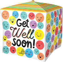 #579 Get Well Soon Cubez 15in Balloon