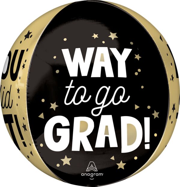 S22 Way to Go Grad You Did It Orbz Balloon
