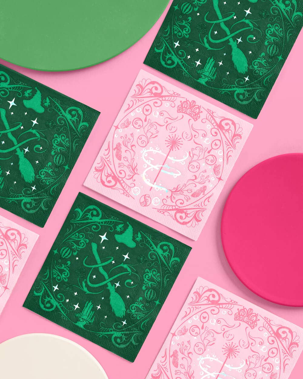 Wicked Witch Pink & Green Napkins 24ct