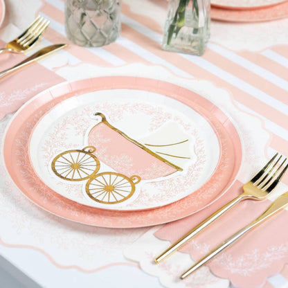 Floral Elegance Pink Placemats 12ct