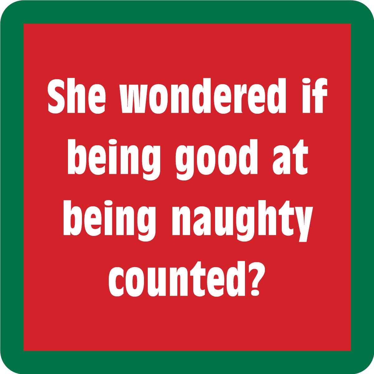 COASTER Xmas Counted | Funny Party Gift | Home Bar Decor