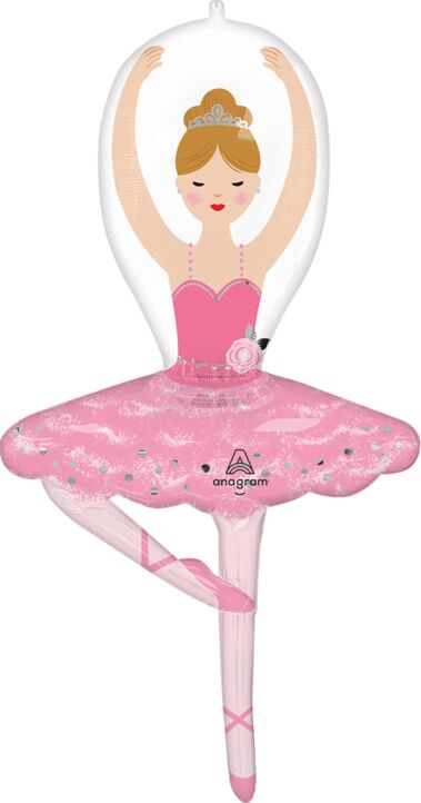 #485B Ballerina Girl 43in Balloon