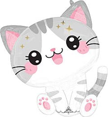#023 Kawaii Kitty 29in SuperShape Balloon