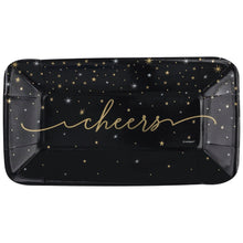 Disco New Year Cheers 9 x 5 Foil Appetizer Plates 8ct
