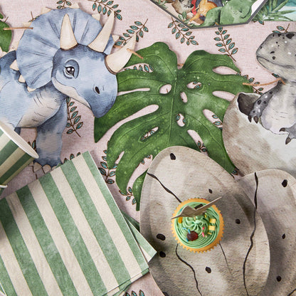 Dinosaur Egg Shaped Paper Plates – 8 in
