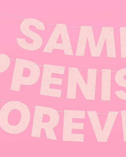 Bachelorette Party Same Penis Forever Banner