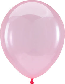 12in Helium Inflated Latex Balloon - Crystal Clearz Pink