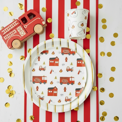Golden Stripes Large Plates 10" (8 Pack)