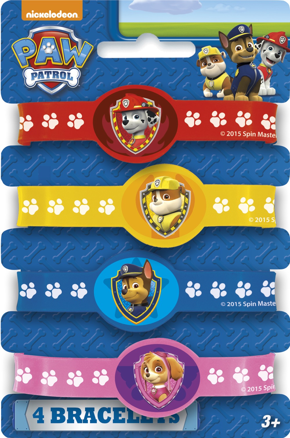 Paw Patrol Stretchy Bracelets 4ct