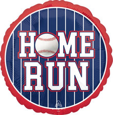 #379 Baseball Home Run 17in Balloon
