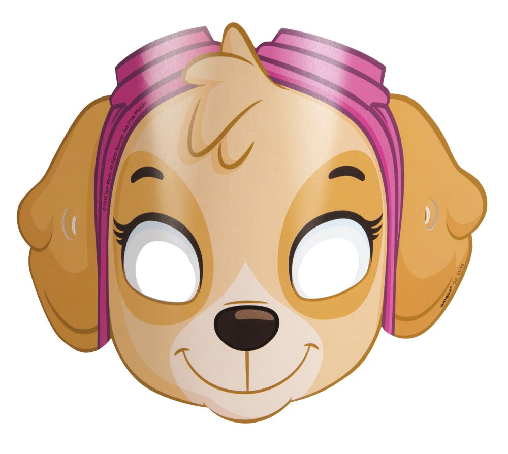 Paw Patrol Party Masks 8ct
