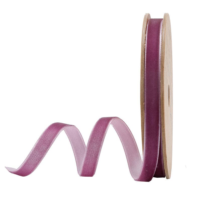 17 Colors | 3/8" Velvet Ribbon | 10 Yard Roll