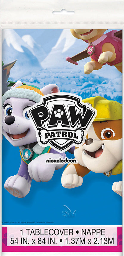 Paw Patrol Girl Plastic Table Cover 54" x 84"