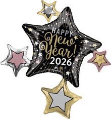 S75 2026 NYE Celebration Stars 35n Balloon