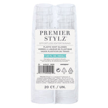 1.65oz Clear Plastic Shot Glasses 20ct
