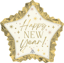 S69 Golden Soiree New Year Star 34in Balloon