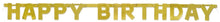 Happy Birthday Gold Deluxe Jointed Banner