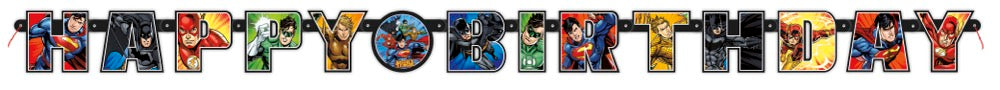 Justice League Large Jointed Banner
