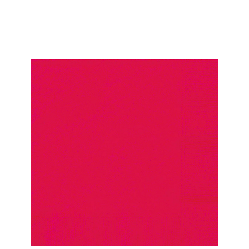 Red Beverage Napkins 20ct