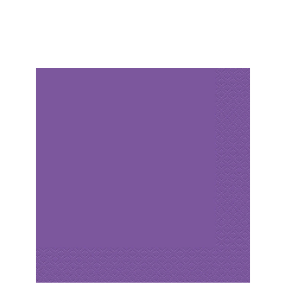 Purple Beverage Napkins 40ct