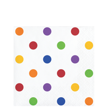 Dots & Stripes Multicolor Beverage Napkins 16ct