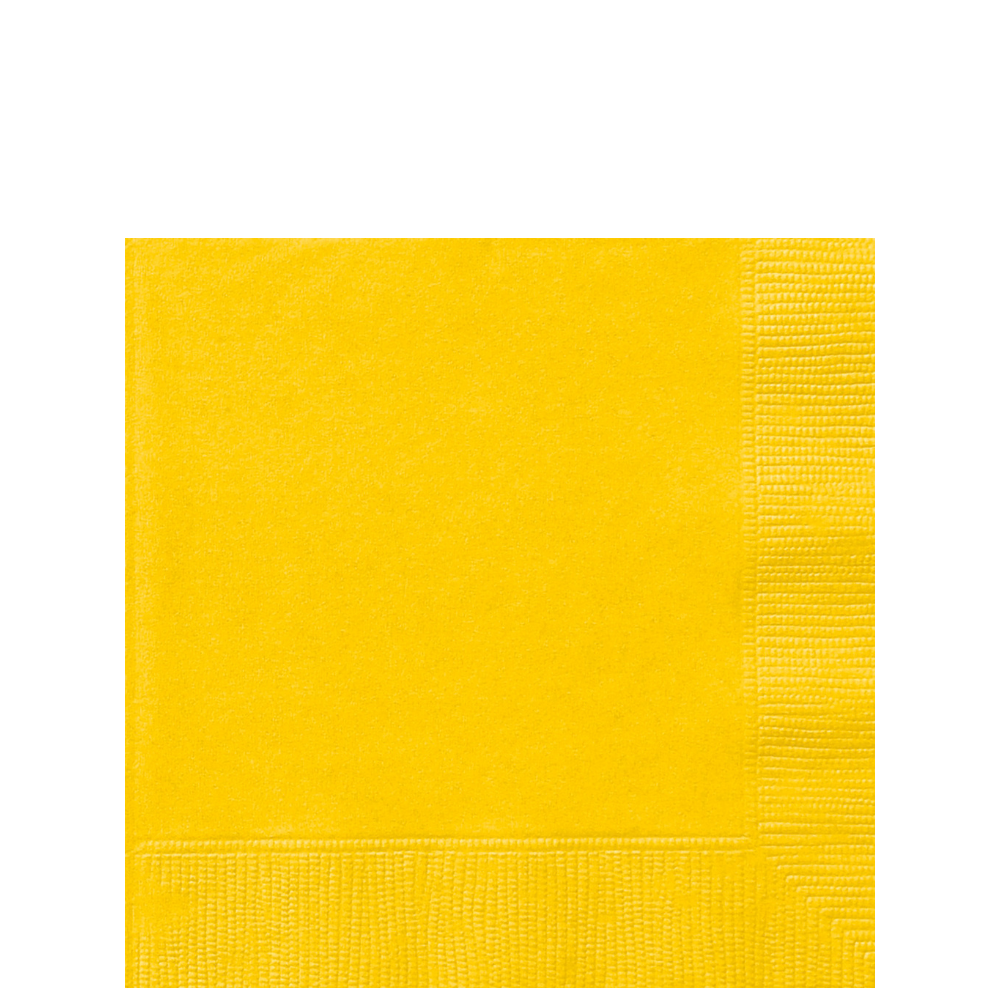 Sunshine Yellow Beverage Napkins 40ct