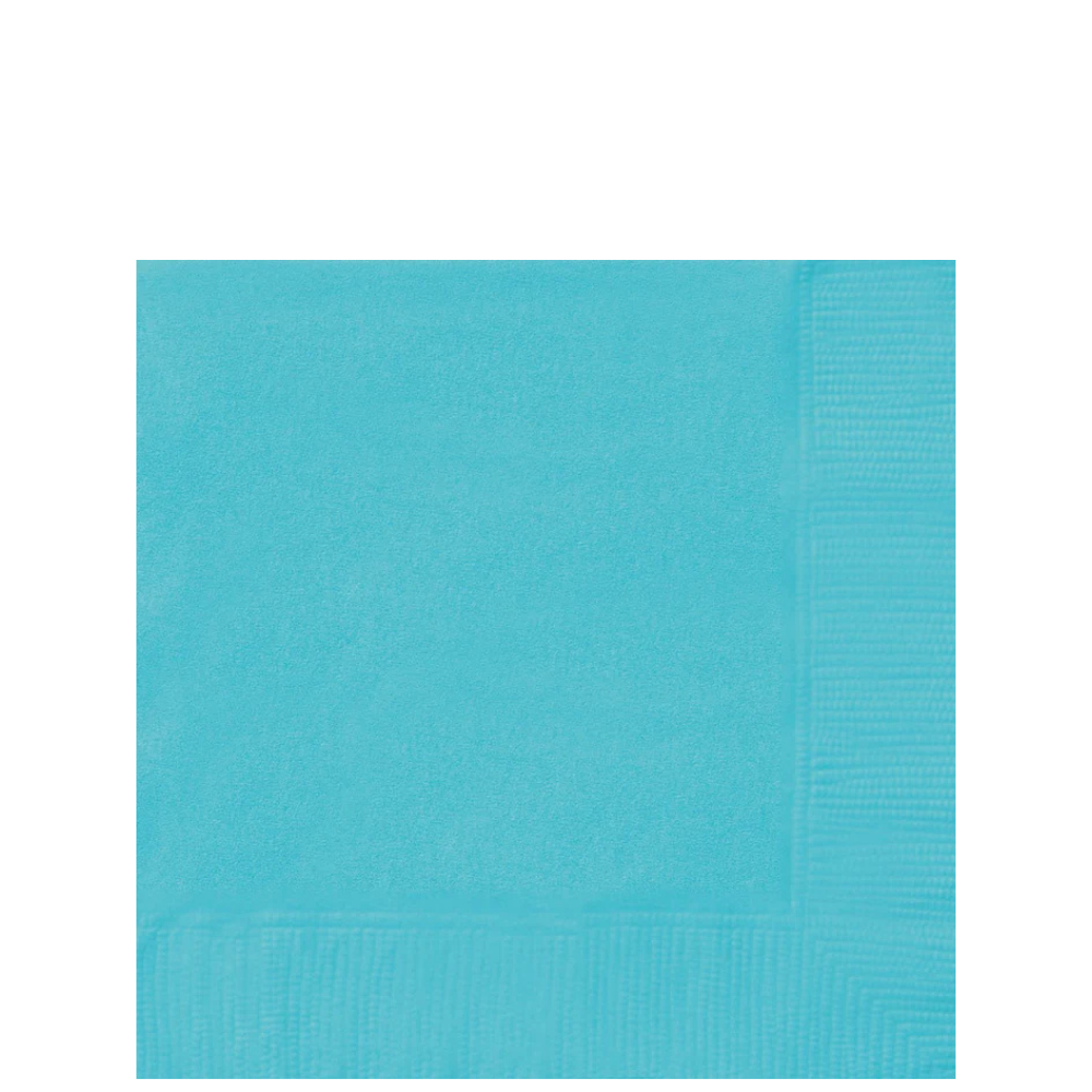 Teal Beverage Napkins 100ct