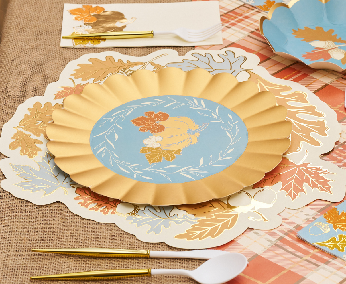 Gilded Harvest 10.5in Dinner Plates 8ct