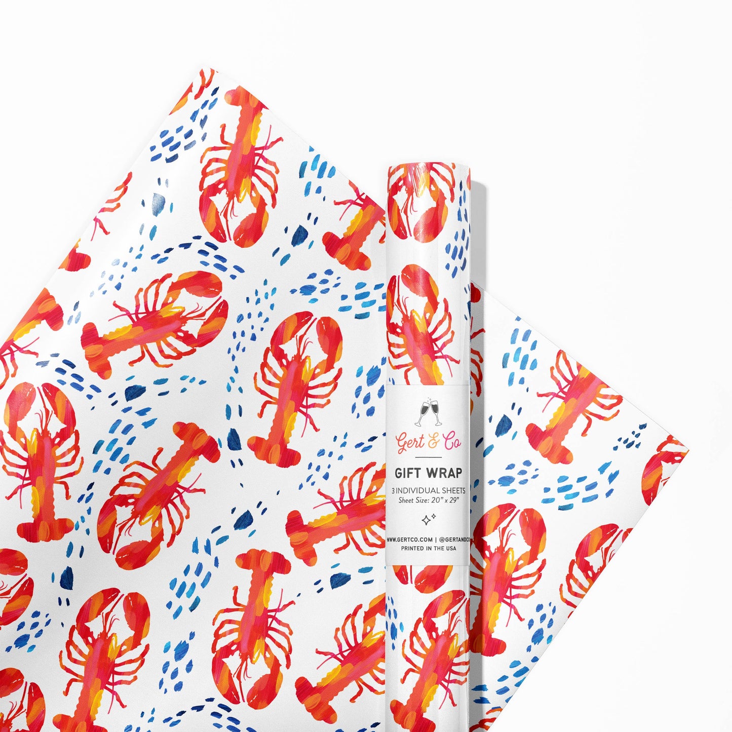 Lobsters Gift Wrap | Lobster Wrapping Paper