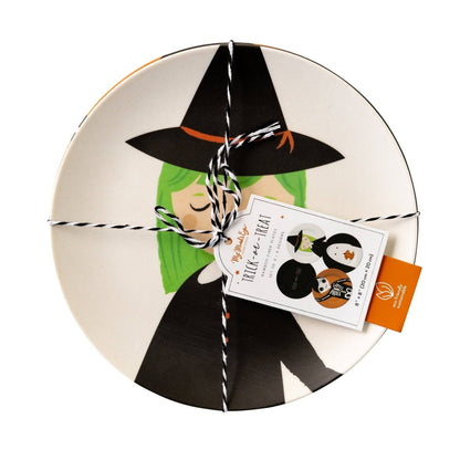 Trick or Treaters Reusable Bamboo Plate Set 4ct