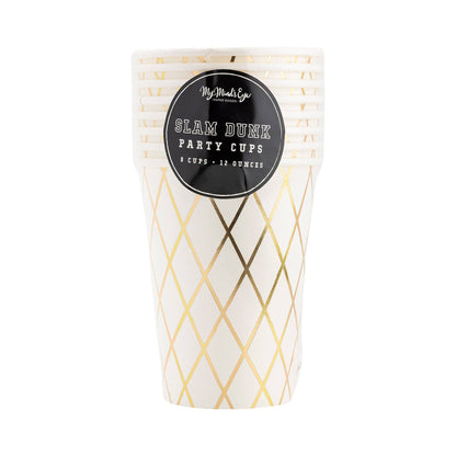 Basketball Paper Party Cups 8ct