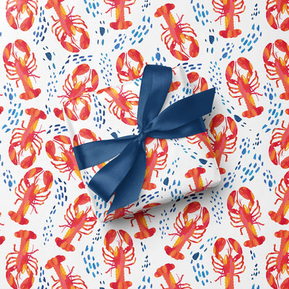 Lobsters Gift Wrap | Lobster Wrapping Paper