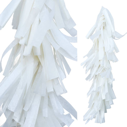 Fringed Tissue Balloon Tassel ( Solid Colors)