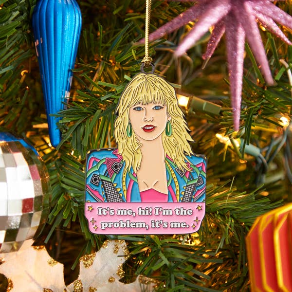 It's Me, Hi! Pop Star Enamel Holiday Ornament