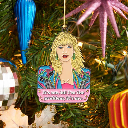 It's Me, Hi! Pop Star Enamel Holiday Ornament
