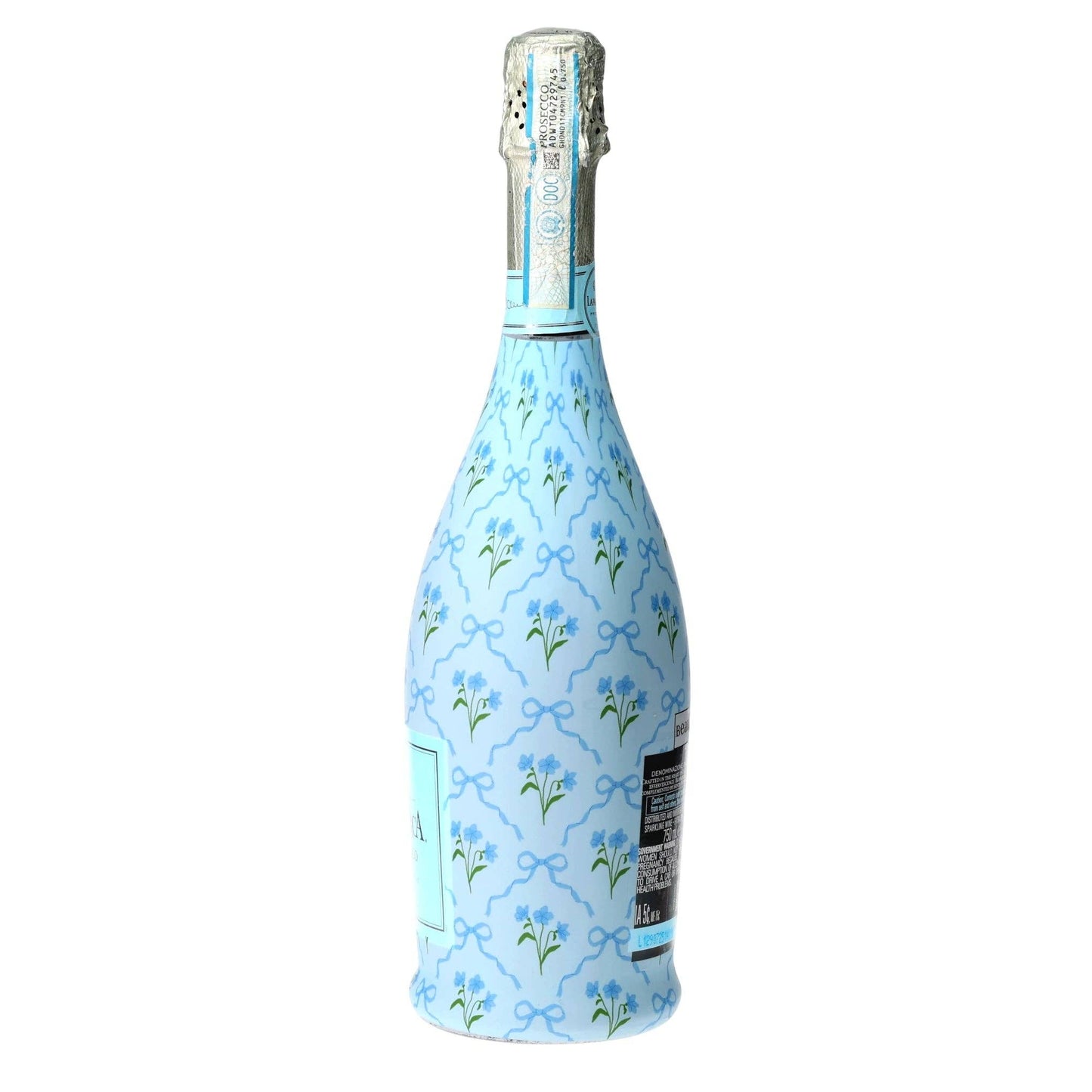 Beau Bottle Blue Bows and Blossoms - Prosecco Collection
