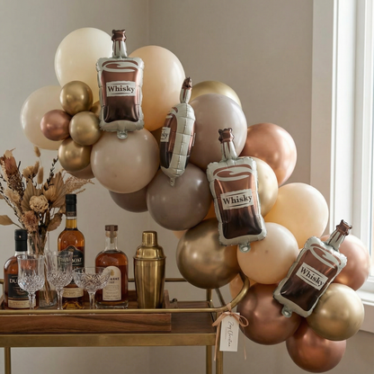 #383A Mini Whiskey Bottle Foil Balloon – Air Fill Only