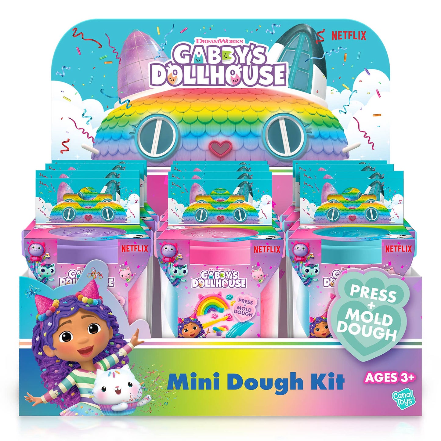 Gabby’s Dollhouse Mini Dough Sensory Kit - 1 Assorted