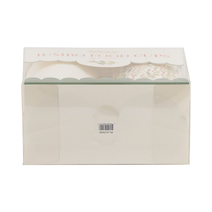 Foiled JUMBO Holly Bows 8 oz Baking Cups 40ct