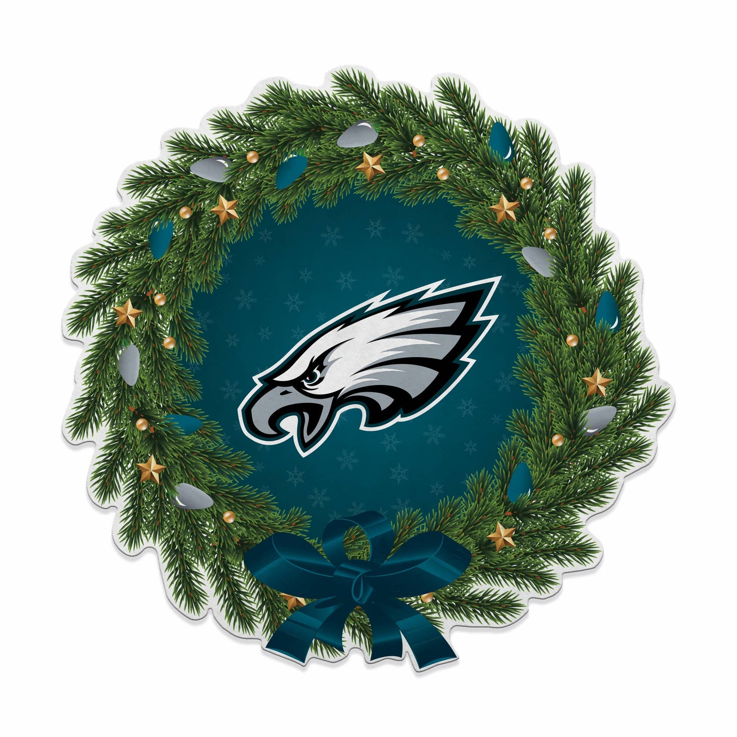 NFL Football Philadelphia Eagles Wreath Shape Cut Pennant