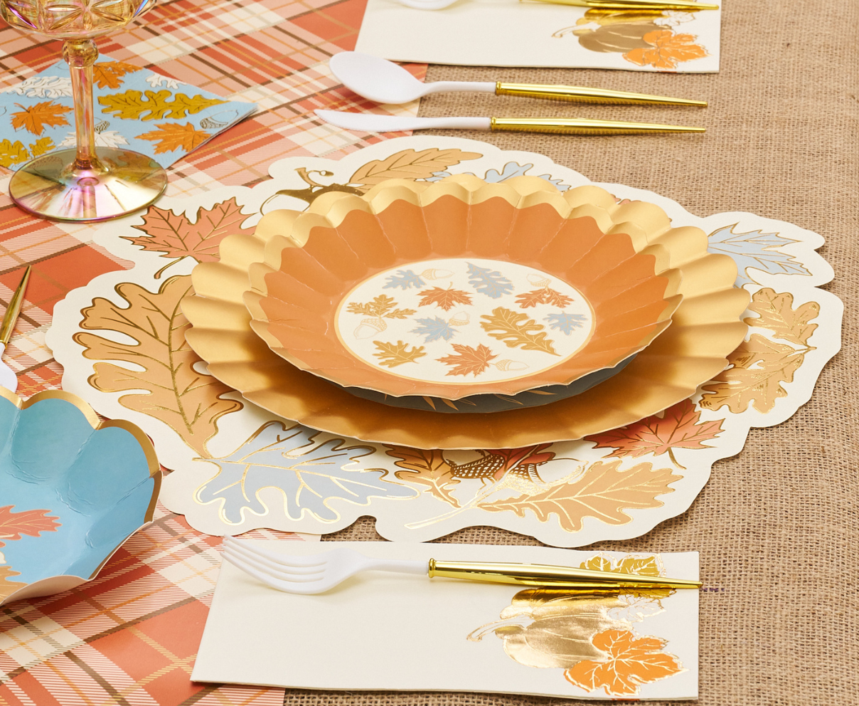 Gilded Harvest 8in Salad Plates 8ct