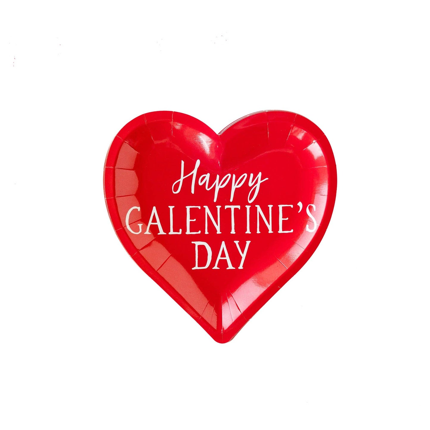 Heart Happy Galentines Paper Plates 8ct