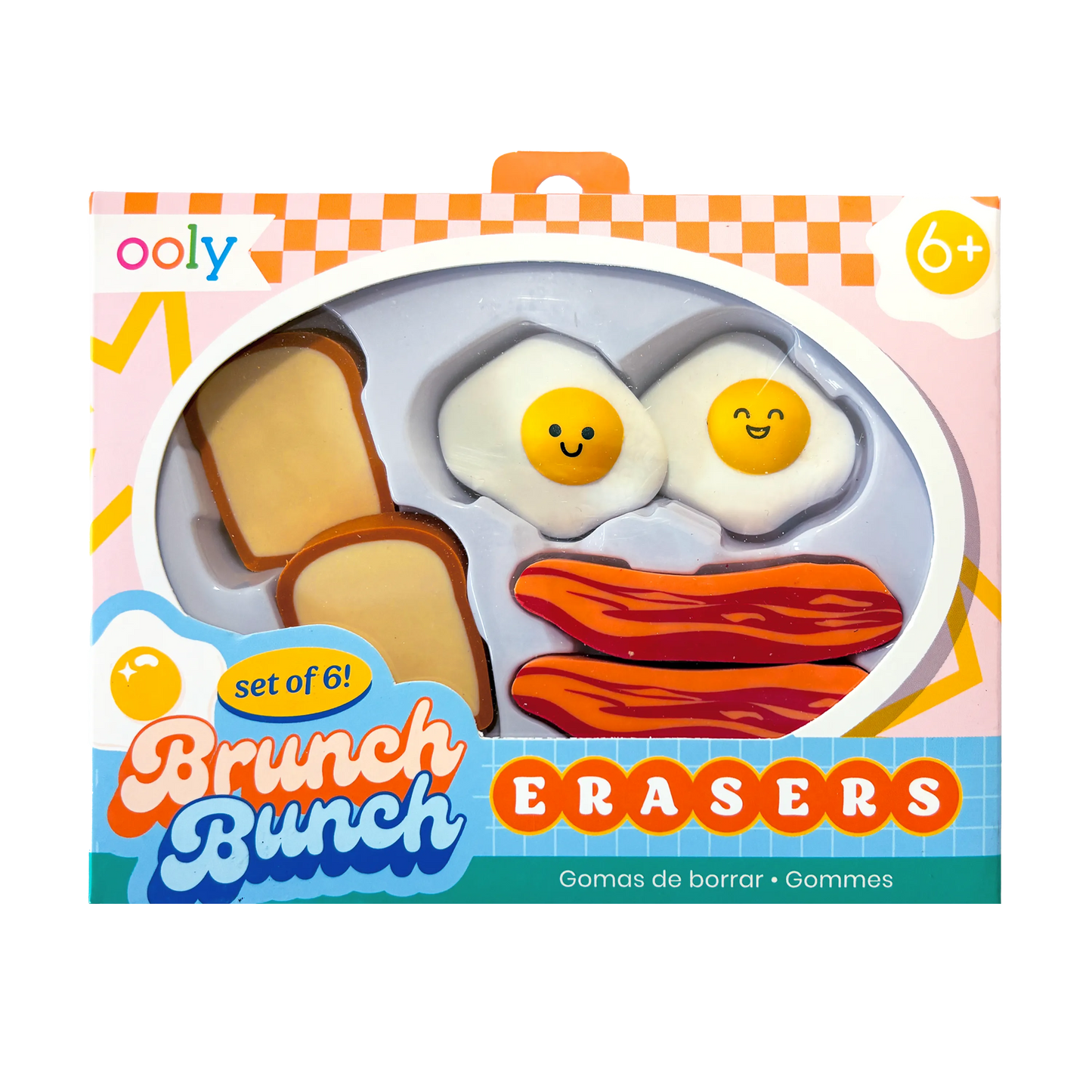 Brunch Bunch Breakfast Erasers - Set of 6