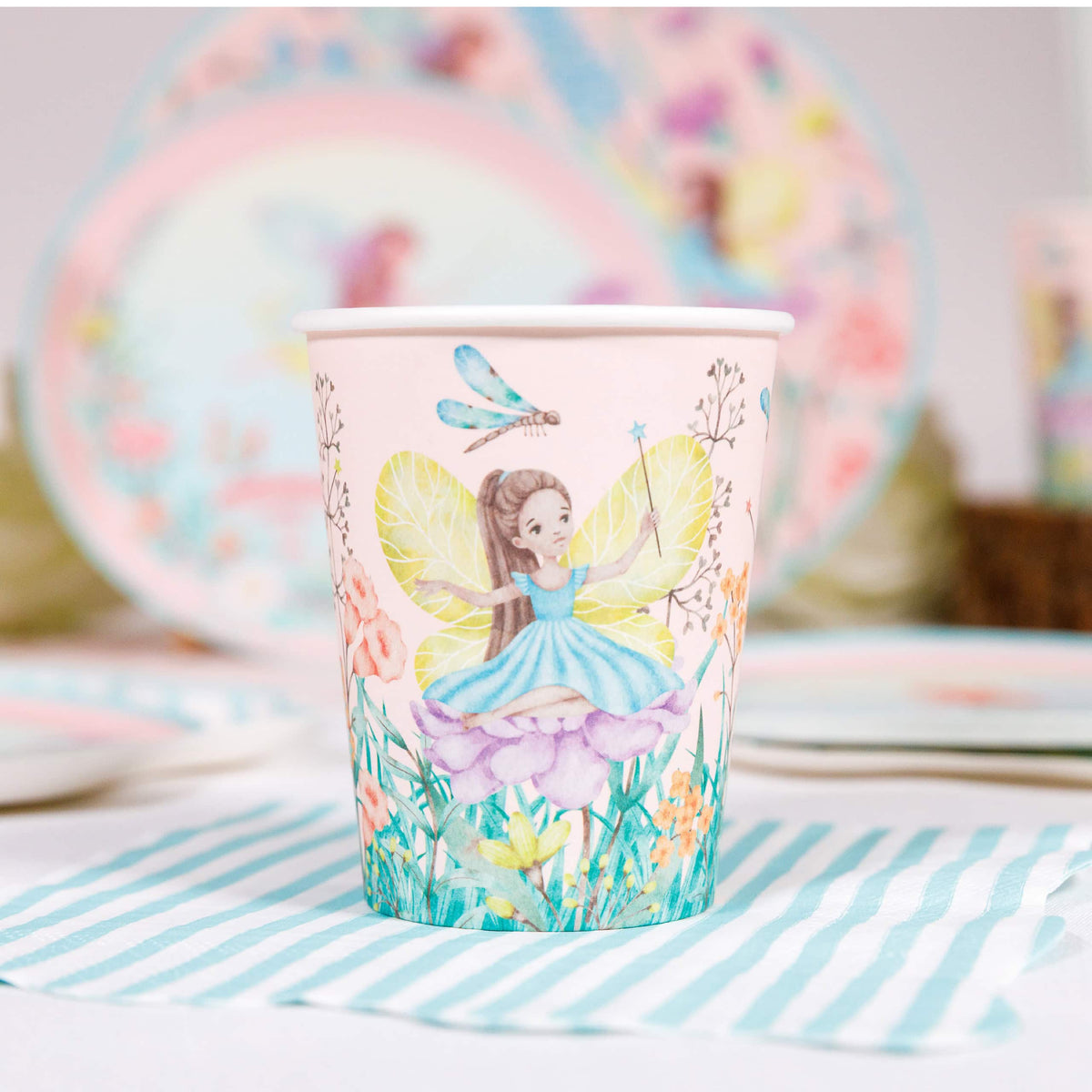 Fairy Garden Paper Cups – 9 oz Disposable