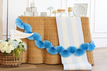 Blue Striped Table Runner
