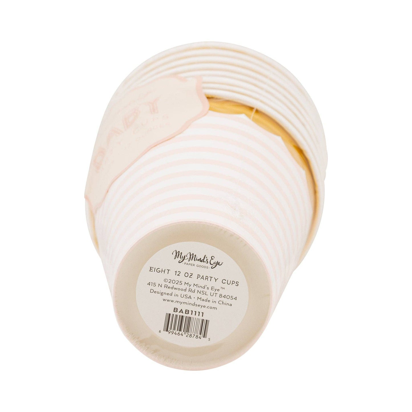 Baby Pink Party Cups 8ct