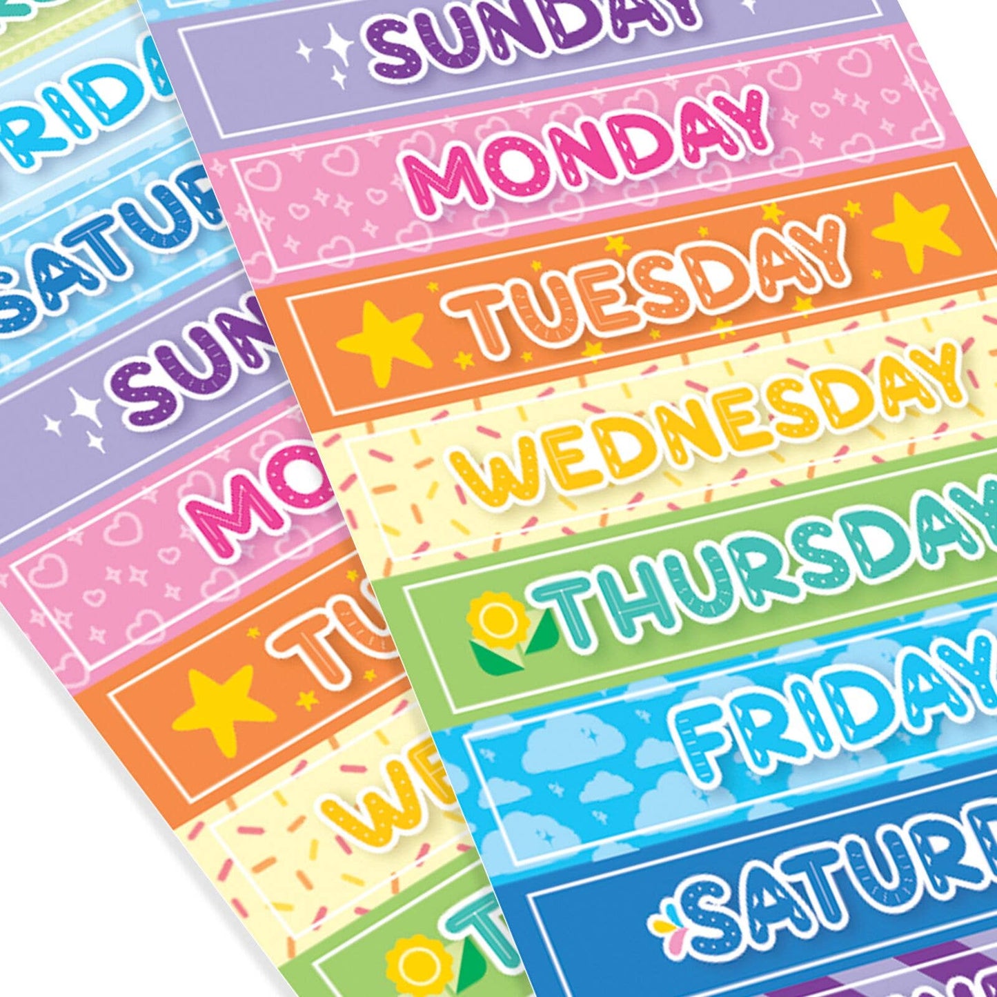 Stickiville Stickers: Days Of The Week - Skinny (2 Sheets)