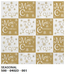 XMAS Gold & White Tissue Paper